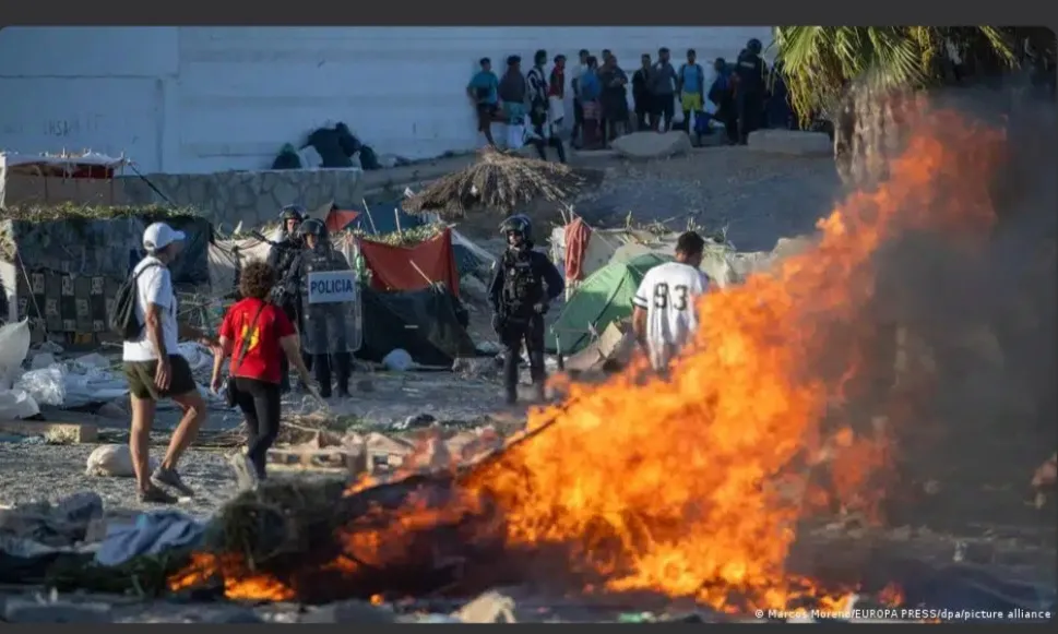 Ceuta'da göçmen krizi şiddete dönüştü