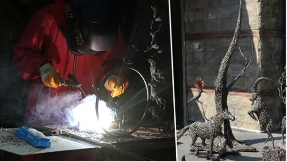 Antalyalı sanatçı yaptı! Eriyen metalin hareketlerinden ilham aldı: 'Binlercesi bir araya gelerek oluşuyor'