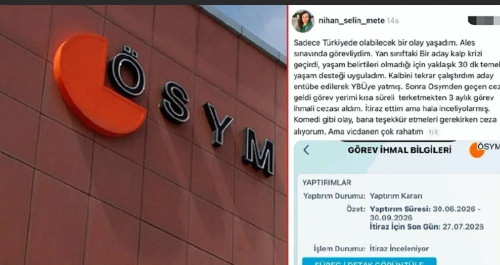 ÖSYM'den kalp masajıyla hayat kurtaran gözetmen öğretmen için karar: Ödül beklerken ceza geldi
