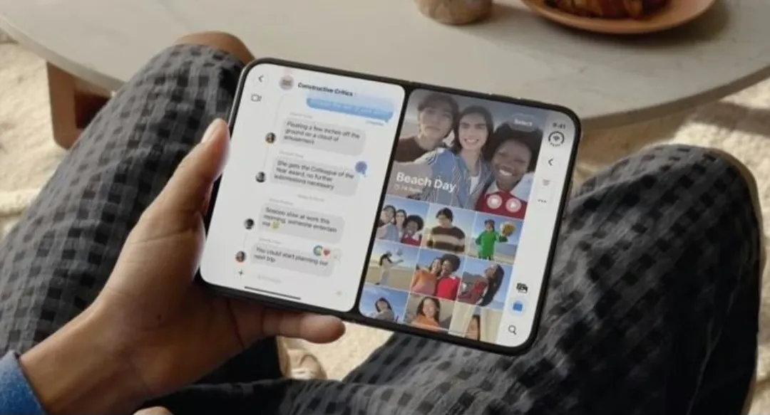 Katlanır iPhone'un bölünmüş ekran özelliğinde sınırlama